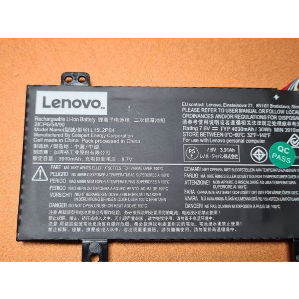 OEM gyári akku Lenovo IdeaPad 310-15ISK 310-15IKB 510-15IKB / 14,4V 4000mAh