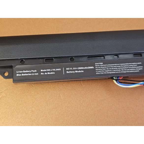 Utángyártott akku Lenovo IdeaPad 110-14IBR 110-15ACL 110-15AST 110-15IBR / 10,8V 2200mAh (L15C3A03)