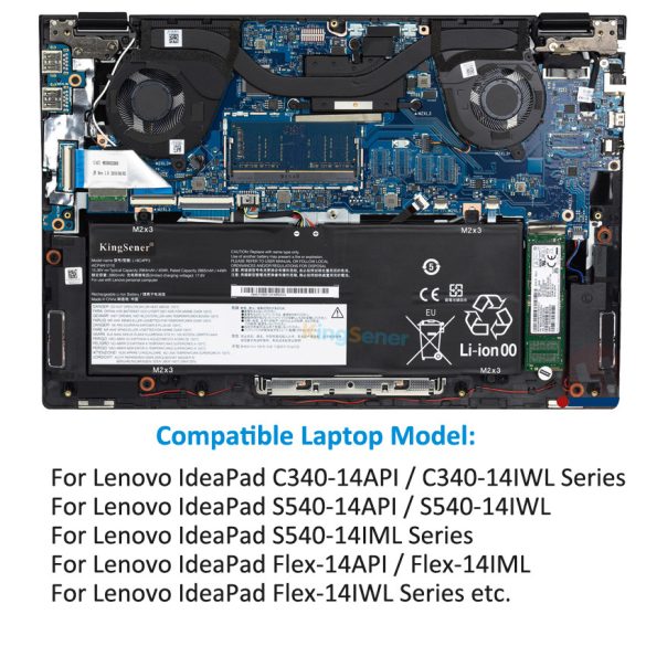 Utángyártott akku Lenovo IdeaPad C340-14API, C340- 14IWL, S540-14API, S540-14IML, Flex-14API, Flex-14IM