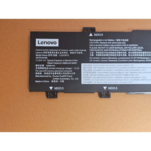 OEM gyári akku akku Lenovo IdeaPad Slim 3 14ABR8, V14 G4 AMN, G5 IRL,  V15 G4 AMN, G5 IRL / 11,3V 4400mAh