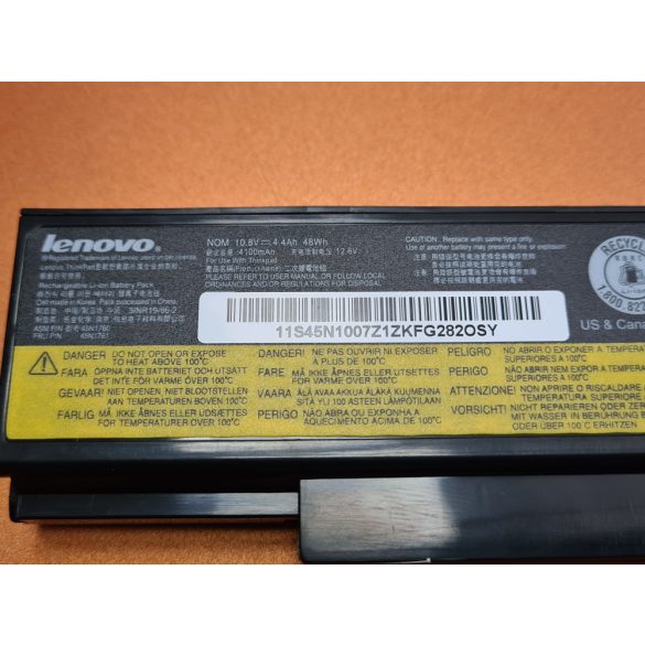 OEM gyári akku Lenovo ThinkPad Edge E550 E550c E555 E560 E565 / 11,1V 4400mAh