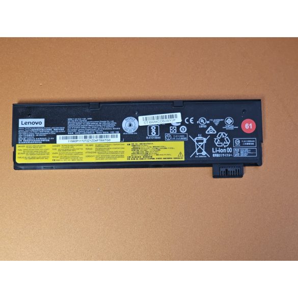 OEM gyári akku Lenovo ThinkPad T470, T480 A475,  / 11,1V 2100mAh