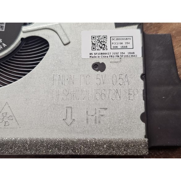 LV07 - CPU hűtő ventilátor Lenovo IdeaPad 3 15ITL6, 3-15ADA6 , 3-15ALC6,  IdeaPad V15-G2ITL