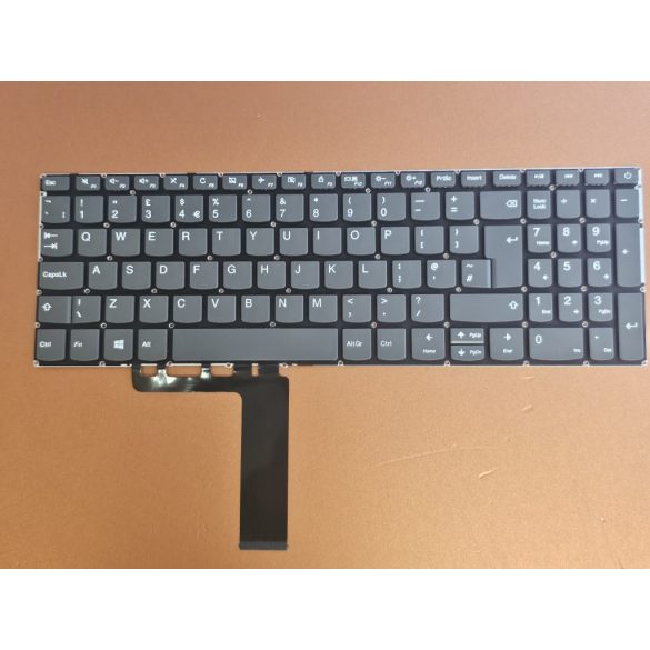 LV14 - klaviatúra angol UK, szürke (Lenovo IdeaPad 5000-15 520-15 520-15IKB 320S-15 320-15ISK 320S