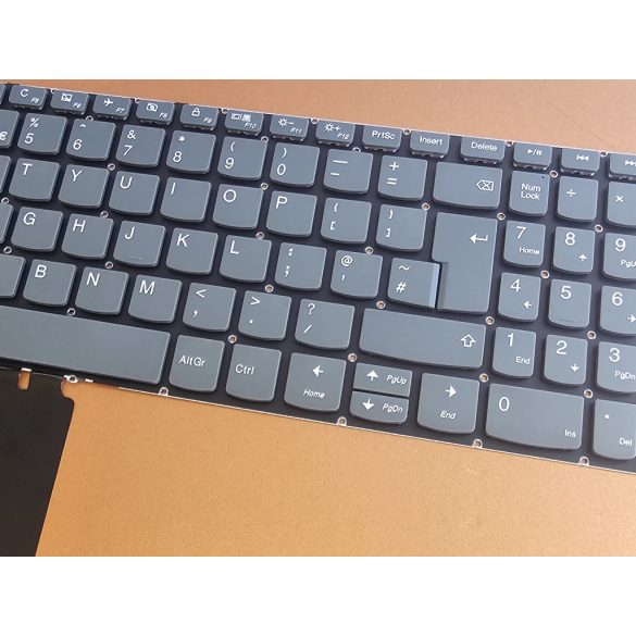 LV14 - klaviatúra angol UK, szürke (Lenovo IdeaPad 5000-15 520-15 520-15IKB 320S-15 320-15ISK 320S