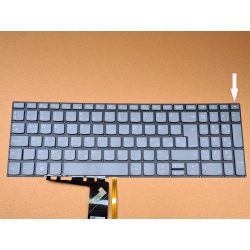   LV14B - klaviatúra magyar világító, szürke (Lenovo IdeaPad 5000-15 520-15 520-15IKB 320S-15 320-15IS