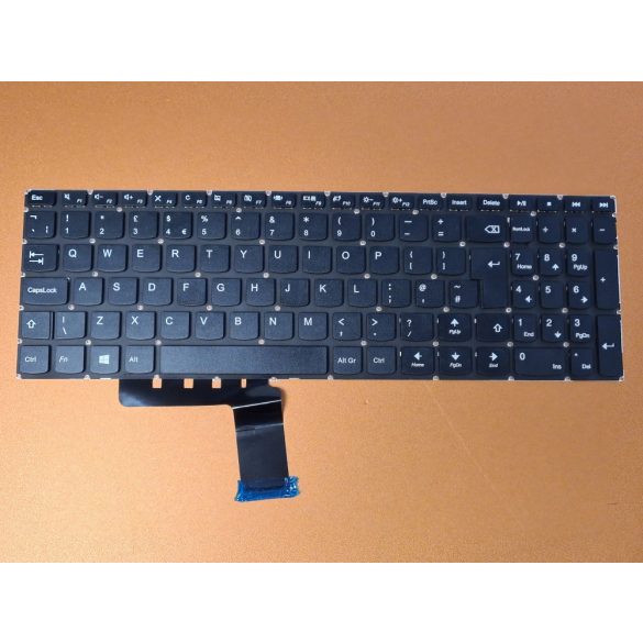 LV15 - klaviatúra, angol UK, fekete (Ideapad 310-15ISK, IKB, 510-ISK, IKB, V110-15ISK, AST, IKB, V310-15ISK, AST, IKB, V510-15IKB)