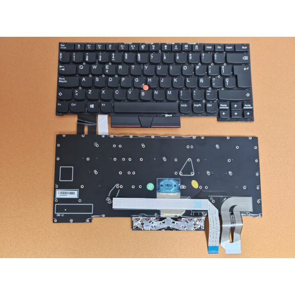 LV37 - klaviatúra magyar HU, fekete világító ThinkPad E580 E585 L580 E590 E595 L590 T590 P52 P72 P53 P73 P15s T15
