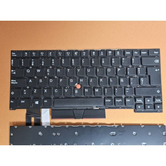 LV37 - klaviatúra magyar HU, fekete világító ThinkPad E580 E585 L580 E590 E595 L590 T590 P52 P72 P53 P73 P15s T15