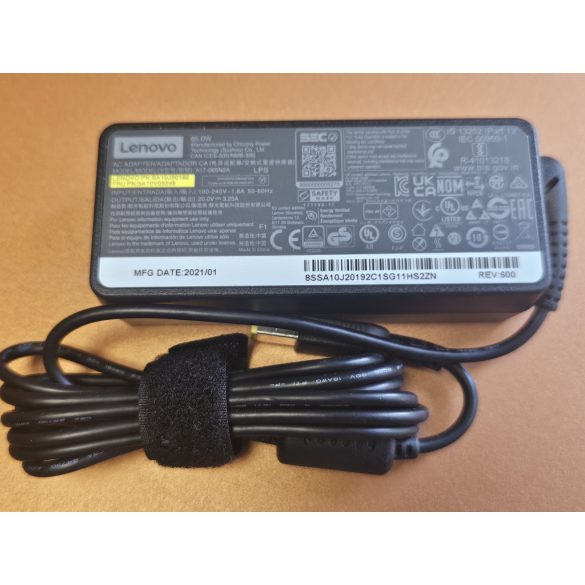 Gyári Lenovo laptop töltő 65W / 20V 3.25A / USB kocka