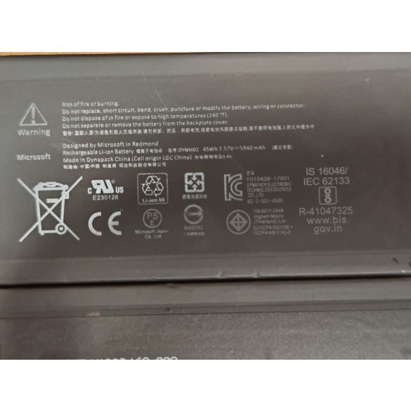 OEM battery Microsoft Surface Pro 5 1796, Pro 6 1807, 1809 (G3HTA038H)