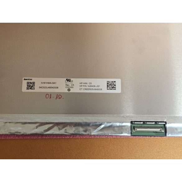N161HMA-GA1 Chimei Innolux LCD 16,1" SLIM FHD IPS 30 pin eDp matt (Near bezel) 165Hz