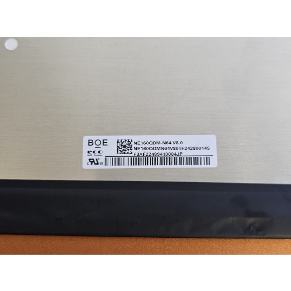 NE160QDM-N64 Boe Hydis LCD 16" SLIM QHD 2K IPS 40 pin eDp matt (Near bezel)