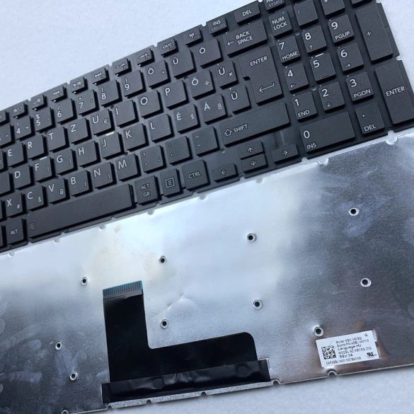 TB01 - laptop klaviatúra magyar HU, fekete (Satelliet C50-C C50D-C C55-B C55D-B L50-B, L55-B, P50-W)