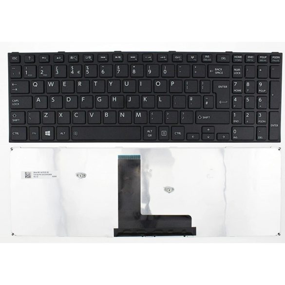 TB06 - klaviatúra angol UK, fekete (Satellite C50-B, C50D-B, C55-B, C55D-B, Tecra A50-C, Z50-C)