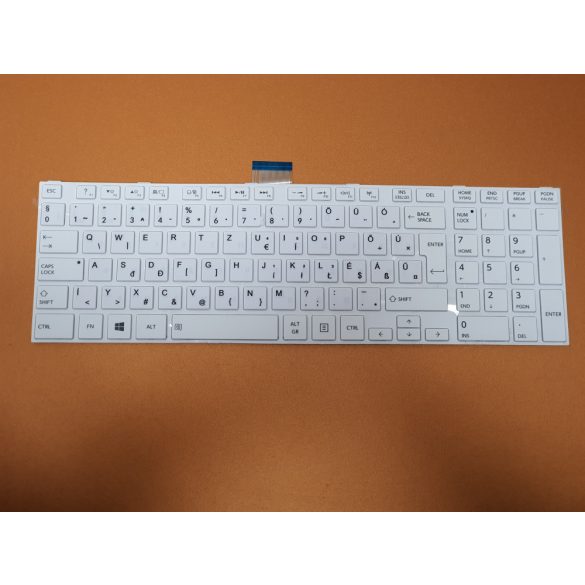 TB07- laptop klaviatúra 3M magyar HU, fehér (Satellite C70-A, C70D-A, C70t-A, C75-A, C75D-A, C75t-A, L70-A, L70D-A)