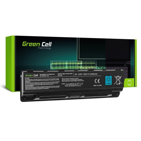 Green Cell akku Toshiba Satellite C850 C855 C870 L850 L855 / 11,1V 4400mAh